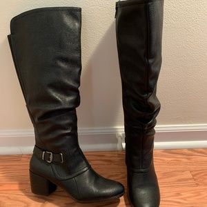 Black Knee High Boots by BareTraps